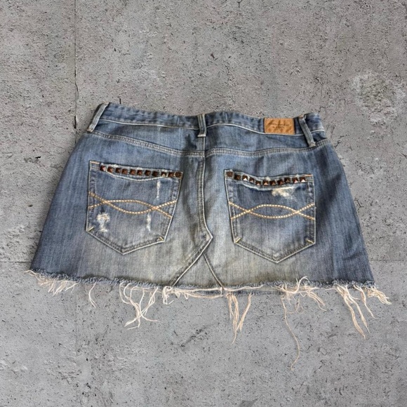 Abercrombie & Fitch Dresses & Skirts - Abercrombie & Fitch Denim Studded Mini Skirt